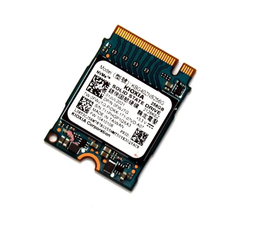 SSD-накопитель KIOXIA KBG40ZNS256G 256GB NVMe M.2 2230 Internal SSD TRIM SMART