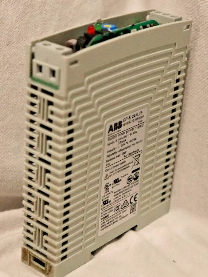 Блок питания 621859-003 Asco Power Supply 24V 18W .75A DIN Rail Mounted Transfer — фото лота 1