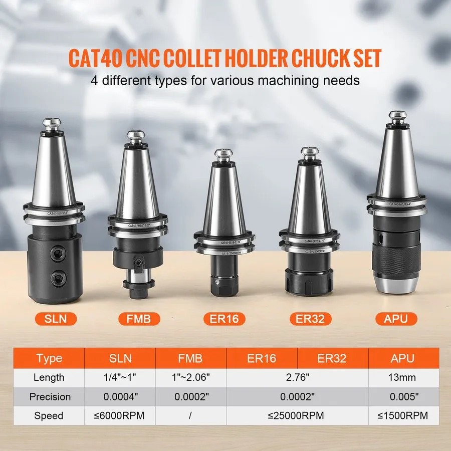 Патрон CAT 40 Tooling Kit для Haas Fadal CNC Mill-ER Chuck Collet Holder ER32/16