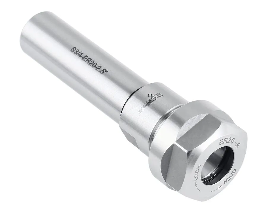 Режущий инструмент ER20 Collet Chuck Extension Rod 3/4 Straight Shank 2.50 3.93  — фото лота 2