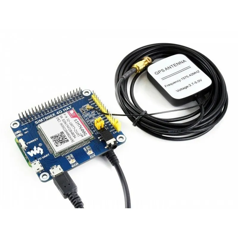 Модуль Waveshare SIM7600G-H 4G / 3G / 2G / GNSS Module — фото лота 2