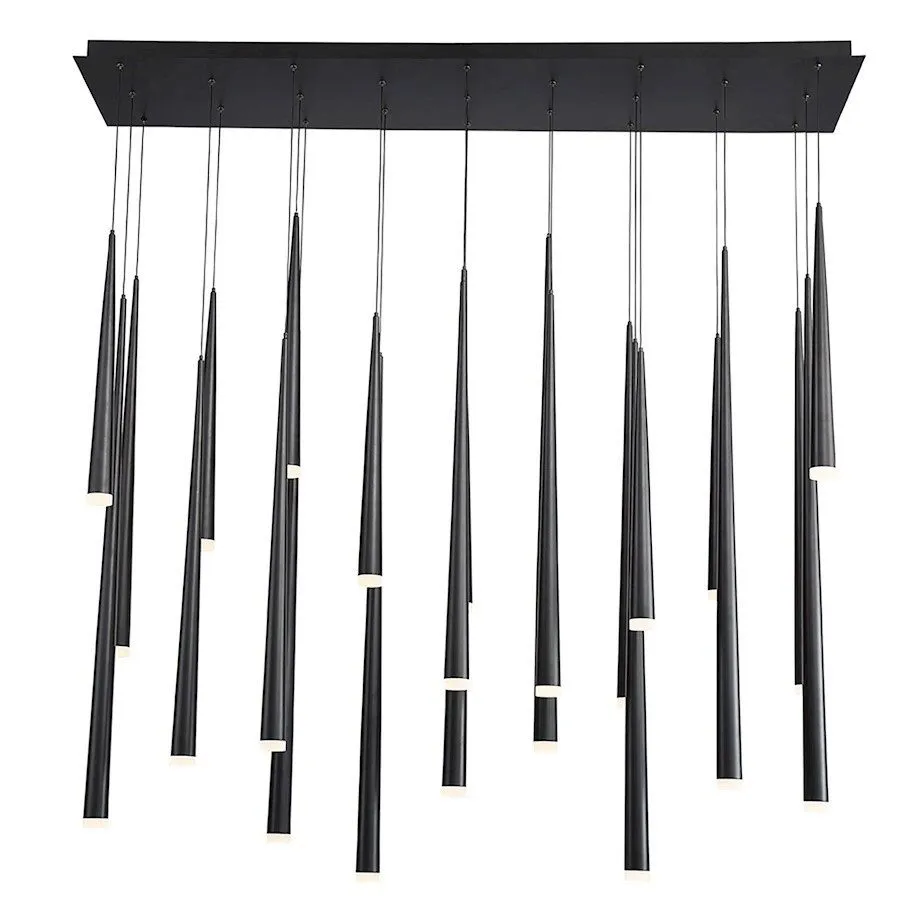 Электронный компонент Modern Forms Cascade LED 23Lt Etched Linear Pendant/3500K, — фото лота 1