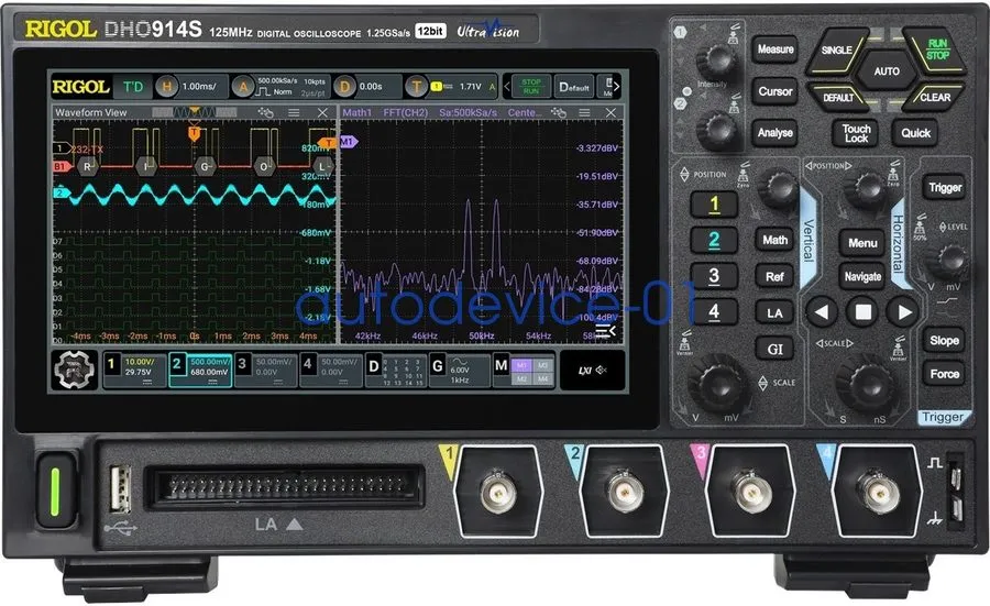 Осциллограф RIGOL DHO914S DIGITAL OSCILLOSCOPE 125MHz, 1.25GSa/s, 4ch, 16 dig. c