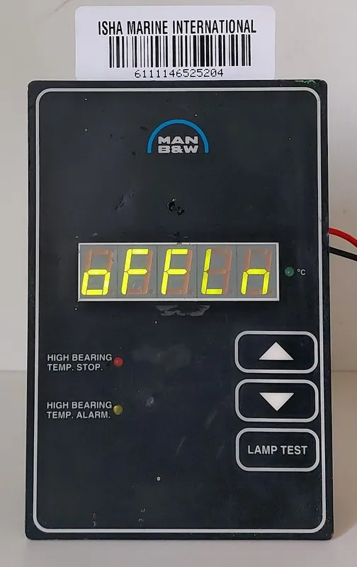 Панель оператора MAN B&W Exhaust Gas Temperature HMI Panel Display 1 to 9 Temper