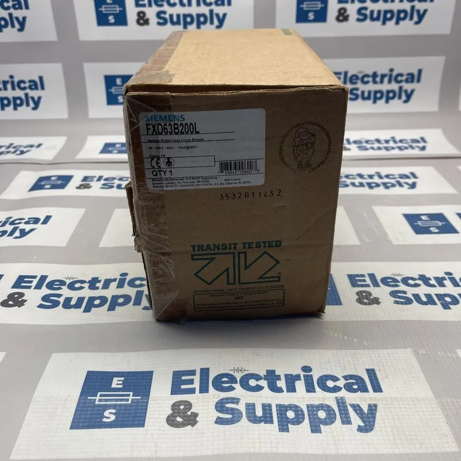 Автоматический выключатель SIEMENS FXD63B200L SENTRON MOLDED CASE CIRCUIT BREAKE