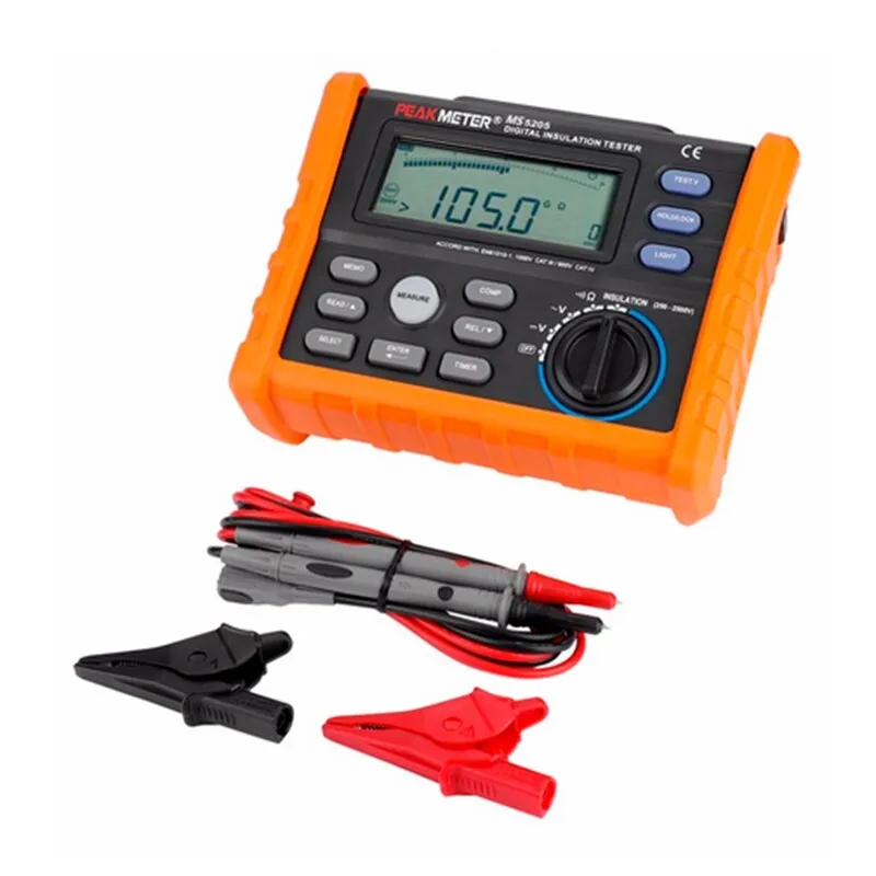 Тестер MS5205 Digital Insulation Resistance Tester megger 2500V 200GΩ Volt Meter