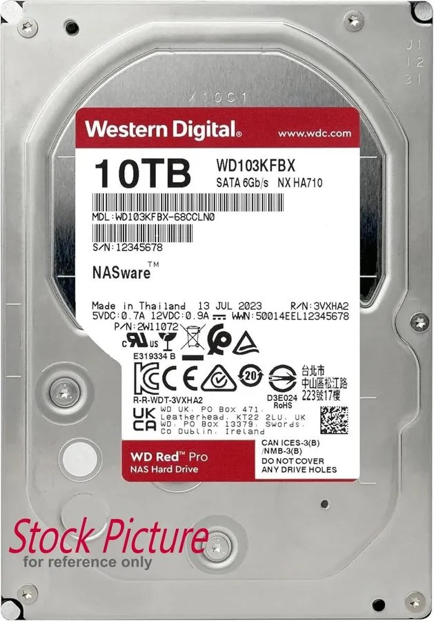 Жёсткий диск WD103KFBX Western Digital 10TB 3.5 SATA 512MB CACHE WD Red Pro NAS 