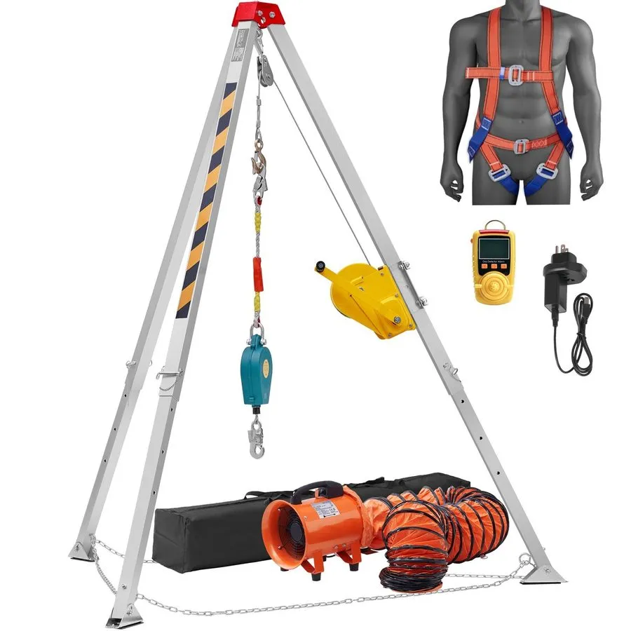Оборудование видеонаблюдения 8ft Confined Space Tripod: 2600lb Towing, Anti-Rota