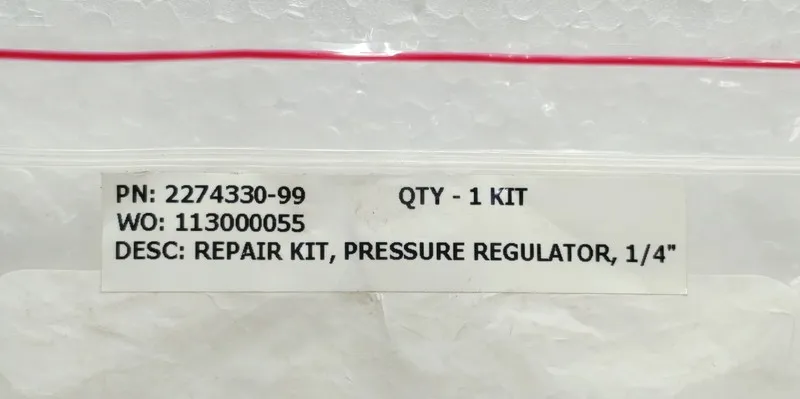 Трубопроводная арматура CAMERON 2274330-99 Repair Kit 1/4" Manual Pressure Regul