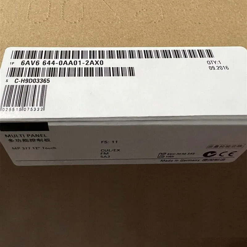 Панель оператора SIEMENS MP 377 12" TOUCH PANEL 6AV6644-0AA01-2AX0 HMI 6AV6 644-