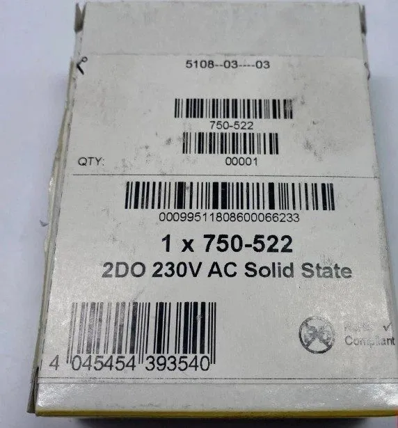 Модуль WAGO 750-522 750 522 DO Module 2-Channel 230VAC Solid State