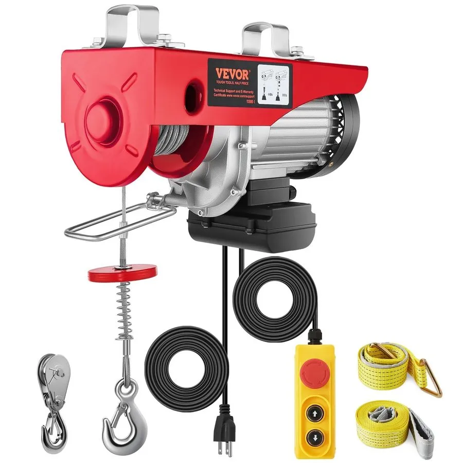 Таль 1320lb Wireless Electric Hoist 110V 1150W Height 20-40ft w/Emergency Stop S