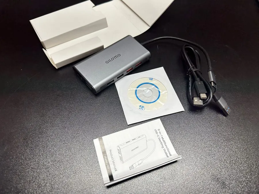 Док-станция 9-in-1 USB C Docking Station with Dual HDMI, 4K@60Hz, 100W PD Compat
