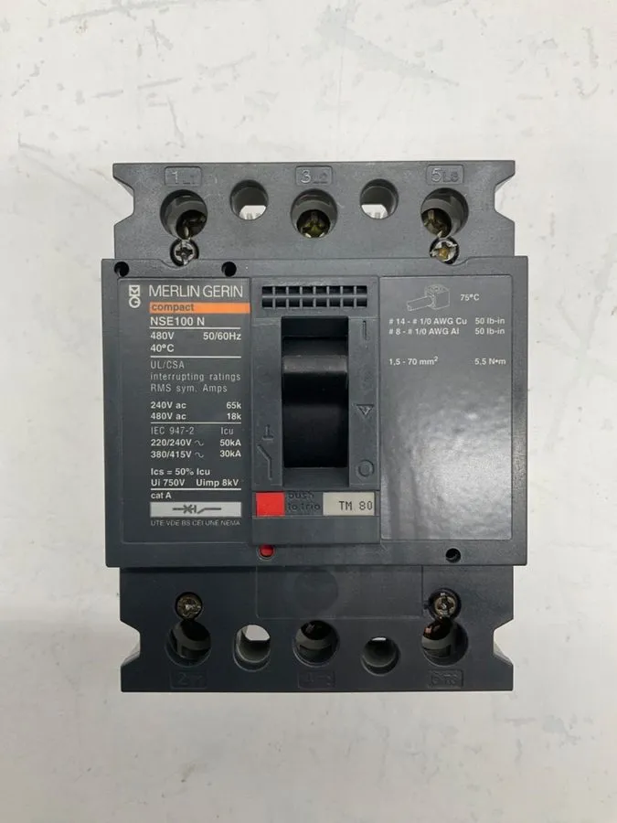 Автоматический выключатель MERLIN GERIN NENL34050 CIRCUIT BREAKER 50 A 3P 480V N