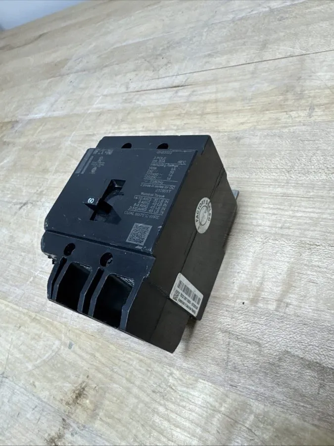Автоматический выключатель EATON WESTINGHOUSE GHB3060 3 POLE 60 AMP 480v CIRCUIT