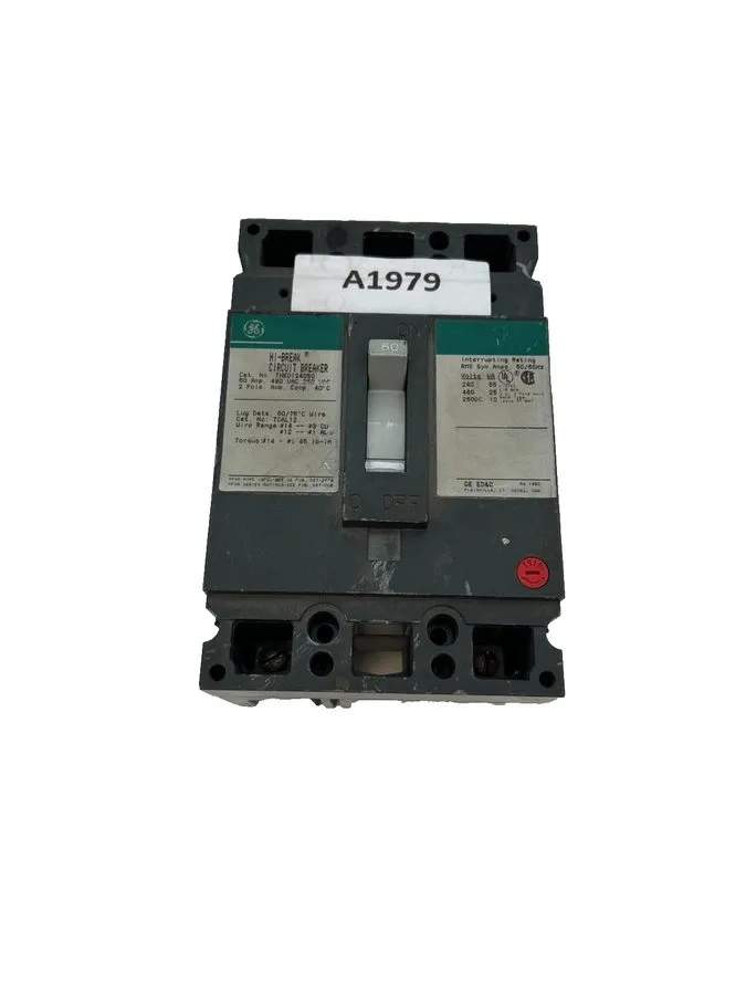 Автоматический выключатель GE THED124050 HI-BREAK CIRCUIT BREAKER, THED FRAME, 5