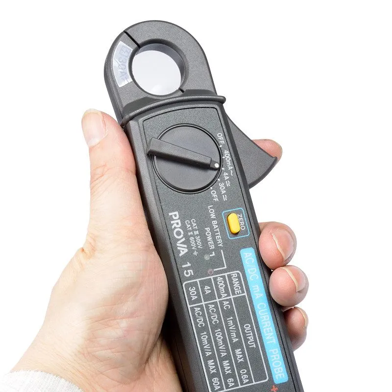 Тестер PROVA-15 DC/AC mA Current Probe Clamp Meter Tester Kd — фото лота 1