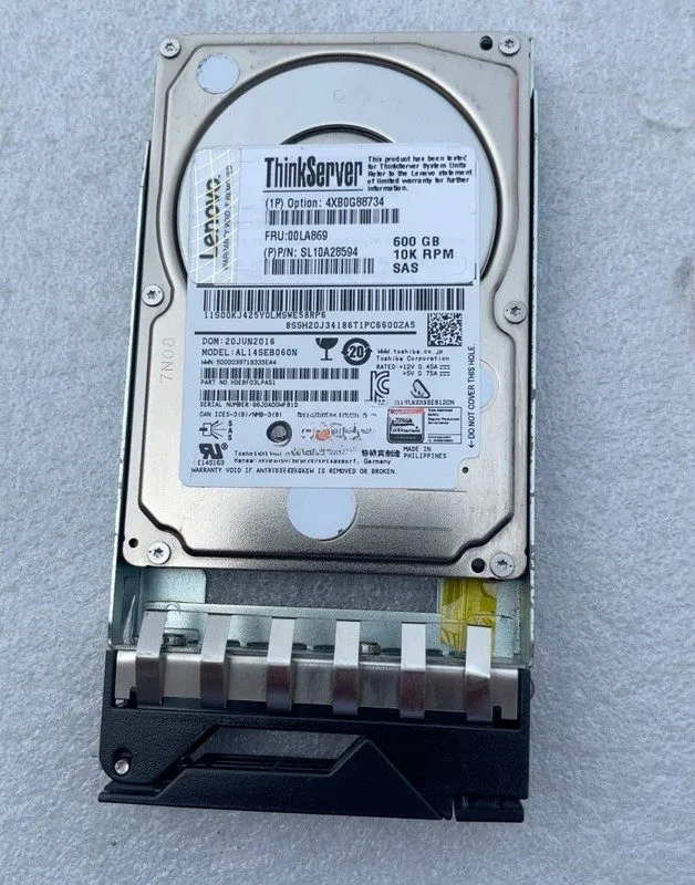 Жёсткий диск Lenovo 00LA869 4XB0G88734 600GB SL10A28594 10K 12Gb/s SAS Hot Swap
