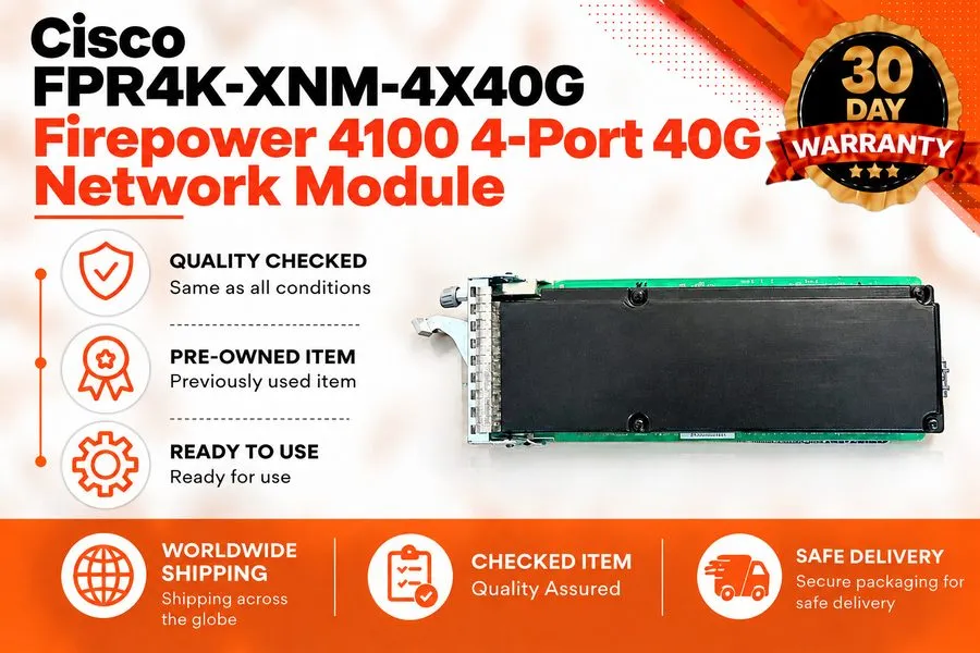Межсетевой экран Cisco FPR4K-XNM-4X40G Firepower 4100 4-Port 40G Network Module — фото лота 1