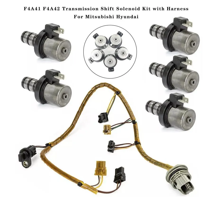 Складское оборудование F4A41 F4A42 Transmission Shift Solenoid Kit With Harness