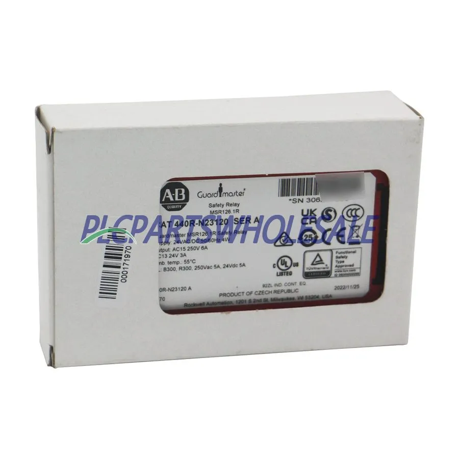 Реле безопасности Allen Bradley 440R-N23120 MSR126.1R, 24V AC/DC,Safety Relay