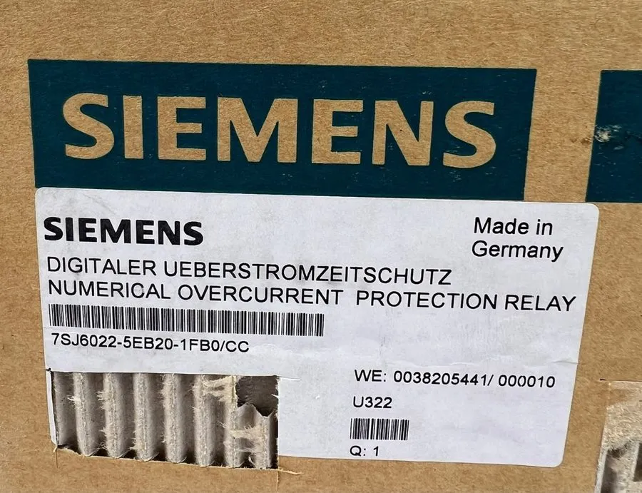 Реле защиты SIEMENS 7SJ6022-5EB20-1FB0/CC NUMERICAL OVERCURRENT PROTECTION RELAY
