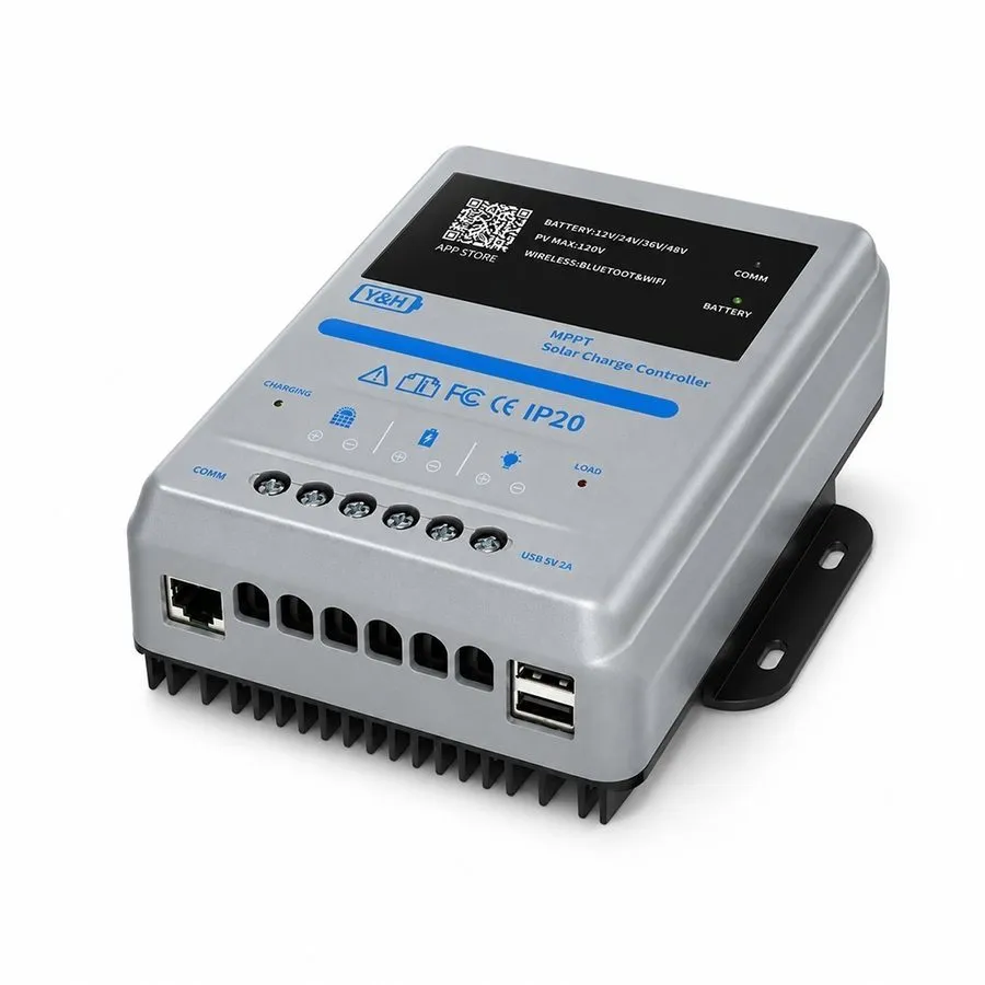 Аккумулятор 45A MPPT Solar Charge Controller Regulator Max PV120V Input Bluetoot — фото лота 1