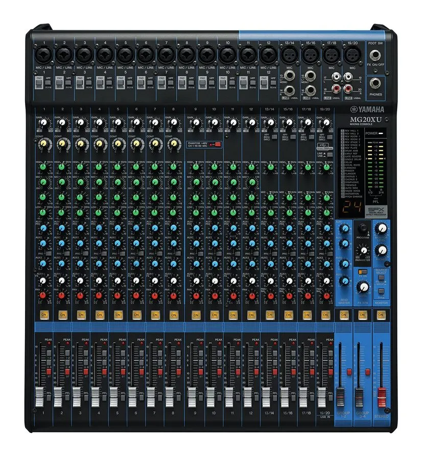 Микшерный пульт YAMAHA MG20XU 20 channel mixing console from japan — фото лота 2