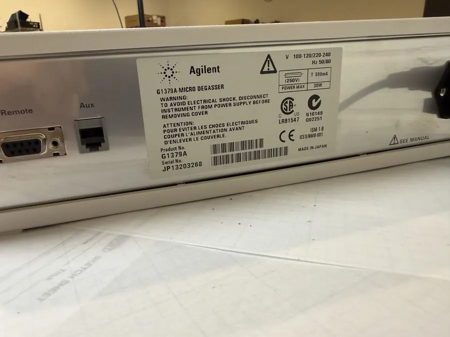 Хроматограф Agilent 1100 G1379A Micro Vacuum Degasser HPLC Powers On — фото лота 1