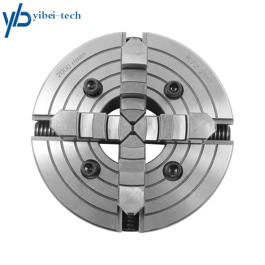 Режущий инструмент K72-200 4-Jaw Lathe Chuck 8" Alloy Steel Self-Centering Chuck