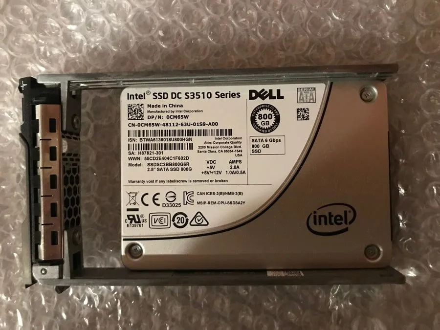 SSD-накопитель Dell 0CM65W Intel DC S3510 800GB SSD 2.5" SATA III 6Gb/s MLC SSDS
