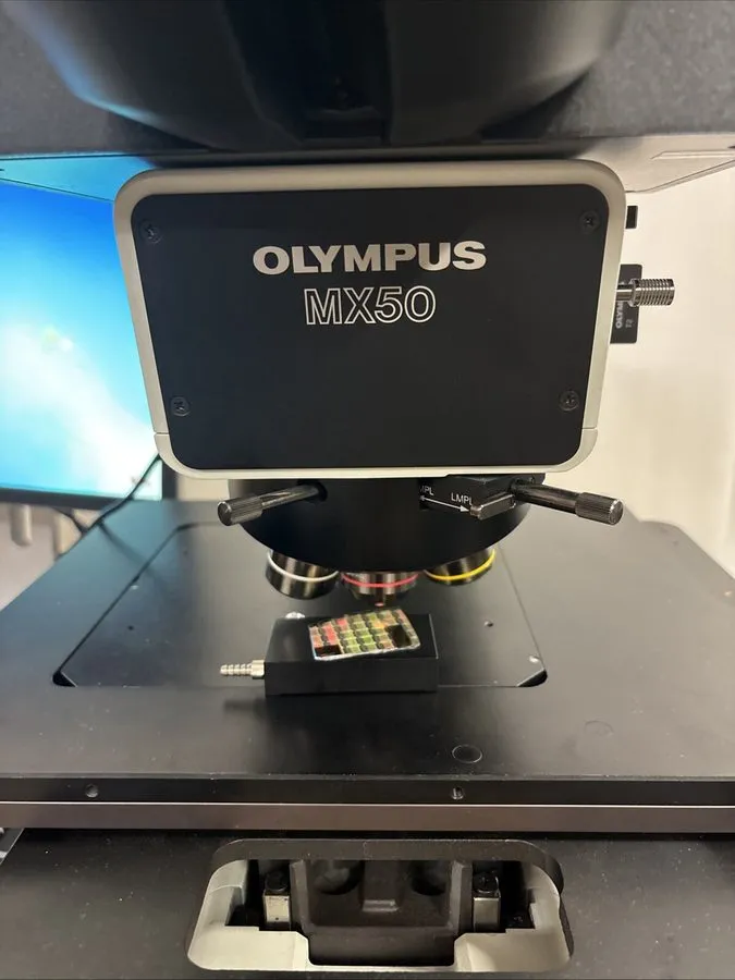 Микроскоп Olympus Optical MX50A-F Microscope SN9L12606 w/ Breakage & Scratches — фото лота 2