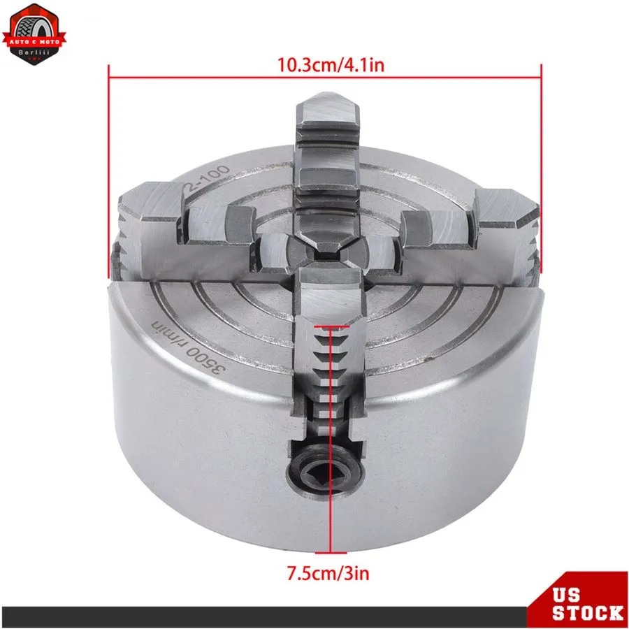 Режущий инструмент 4 Jaw Metal Lathe Chuck Self Centering K72-100 100mm 3.93" Ca