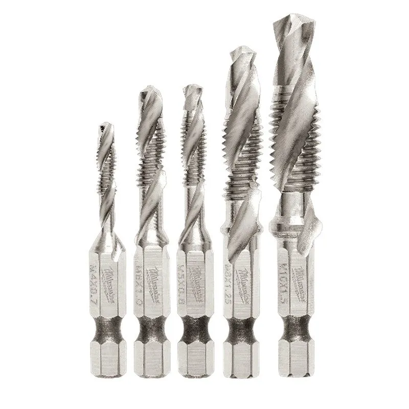 Режущий инструмент Milwaukee SHOCKWAVE Metric Impact Drill Tap Set 48-89-4875 — фото лота 1