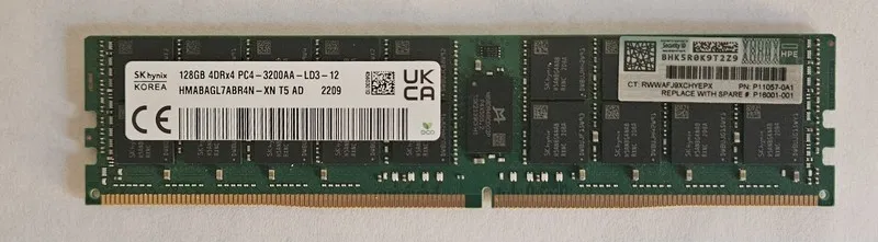 Модуль памяти SK Hynix 128GB 4DRx4 DDR4 PC4 HMABAGL7ABR4N-XN PC4-3200AA ECC LRDI