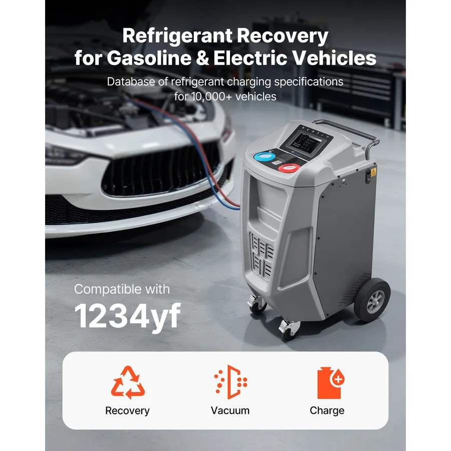 Станция обслуживания кондиционеров VEVOR Fully Automatic Refrigerant Recovery Ma