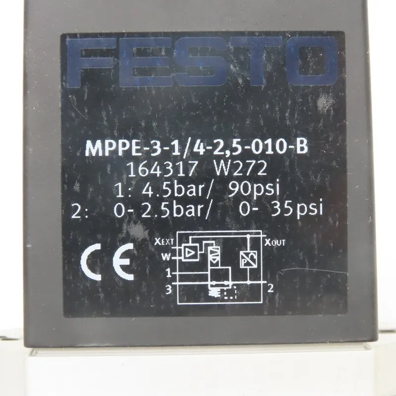 Трубопроводная арматура MPPE-3-1/4-2.5-010-B 164317 FESTO Proportional Pressure
