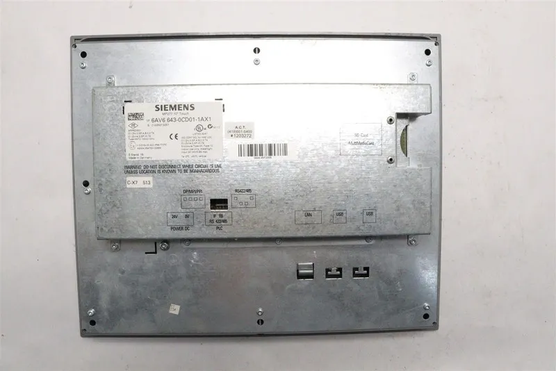 Панель оператора Siemens HMI 6AV6643-0CD01-1AX1 TOUCH PANEL SCREEN