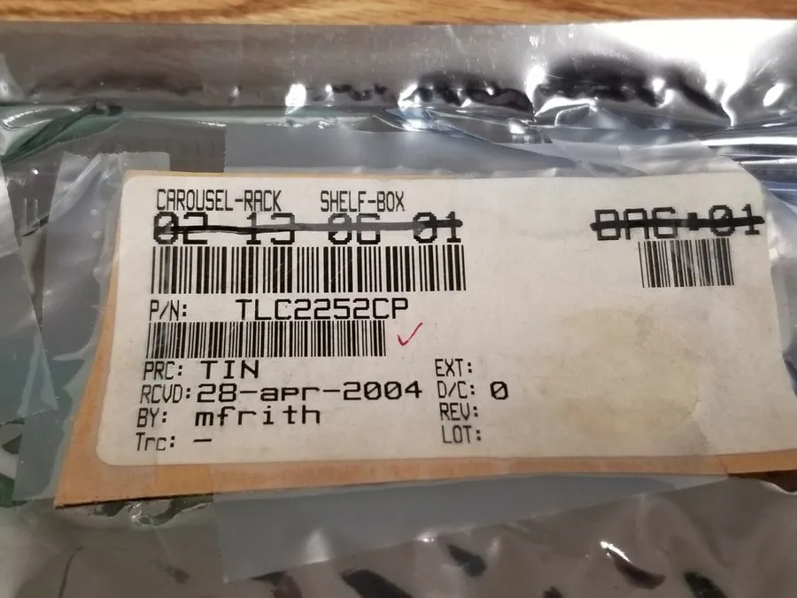 Микросхема (1x) TLC2252CP Texas Instruments IC OPAMP GP 2 CIRCUIT 8DIP