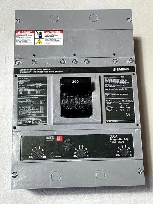 Автоматический выключатель Siemens HHJXD63B300 3p 600v 300a 100k Sentron Circuit