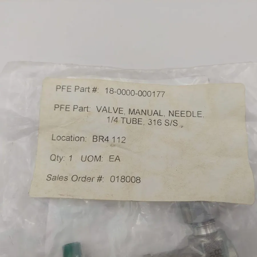 Клапан Swagelok SS-4JB Stainless Steel Screwed-Bonnet Needle Valve FNSP