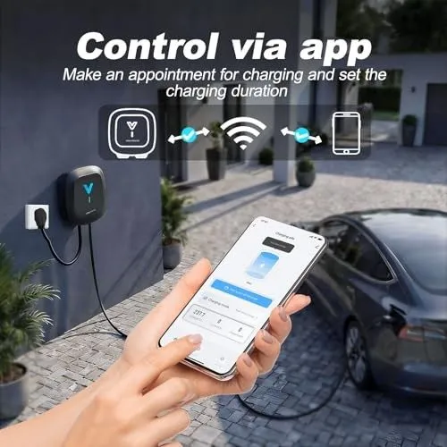 Аккумулятор VDLPOWEREU Level 2 EV Charger 40A/9.6KW Wall EV Charger, 40A-24FT — фото лота 2