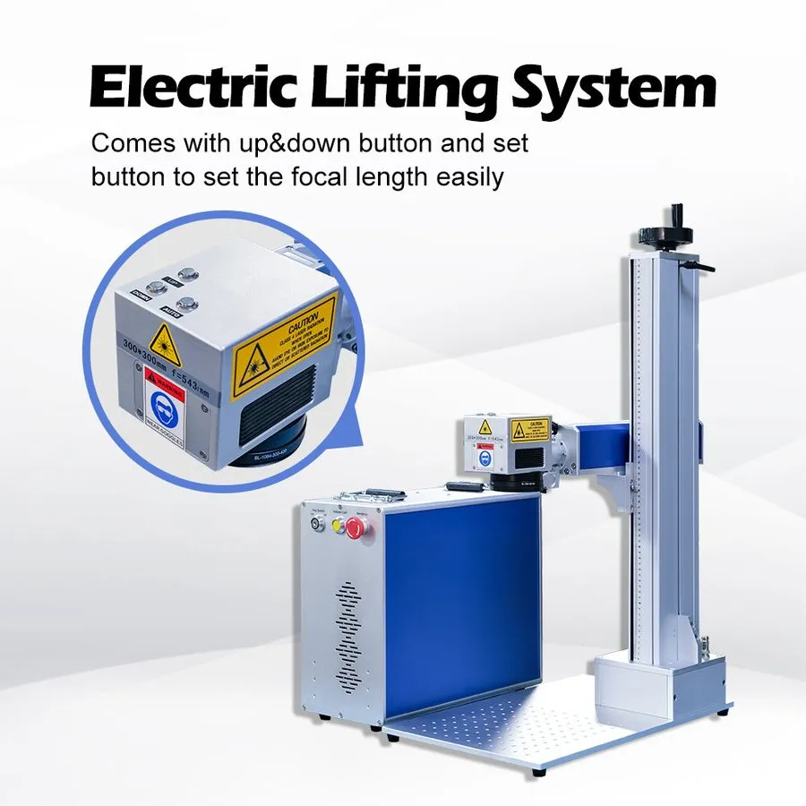 Лазерный маркиратор 3D 100W MOPA M7 Fiber Laser Engraver Laser Marking Machine E — фото лота 2