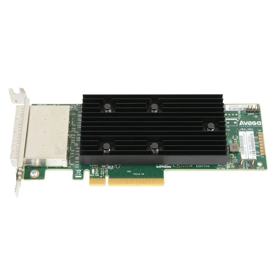 Контроллер Avago SAS 9305-16e 03-25704-02007 16-Port 12Gb/s SAS HBA High Profile