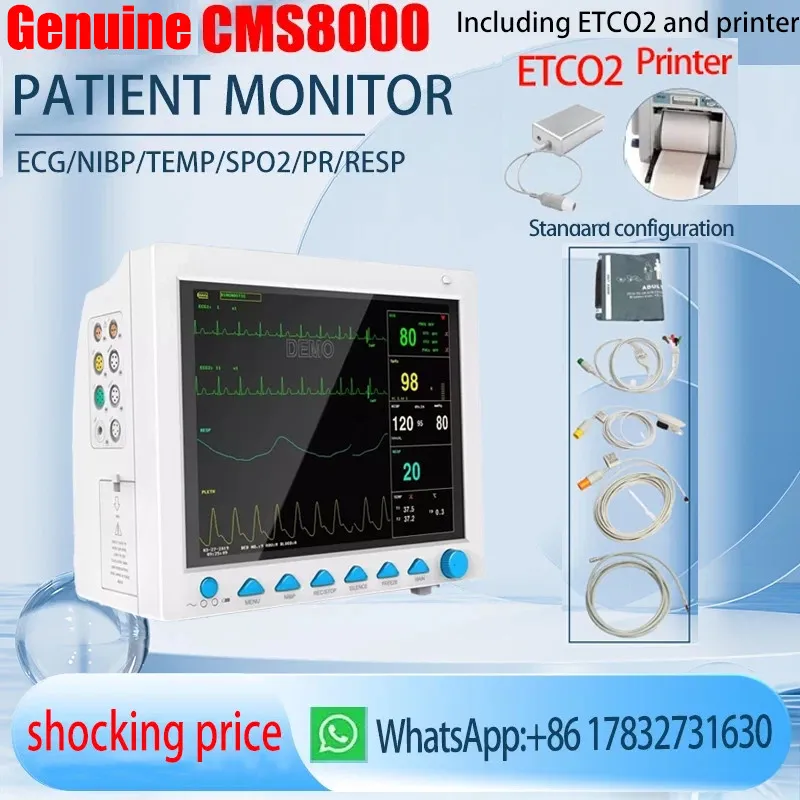 Монитор пациента CMS8000 Patient Monitor, Multi-parameter Vital Signs Monitor wi