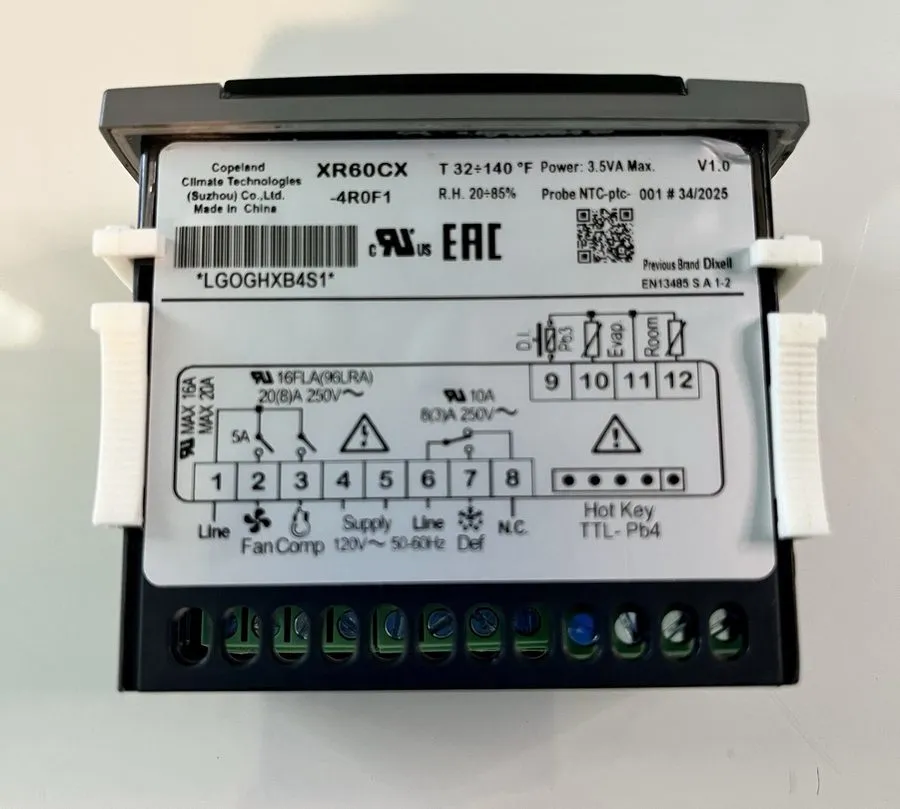 Контроллер Dixell XR60CX-4R0F1 Electronic Digital Refrigeration Temp Controller — фото лота 1