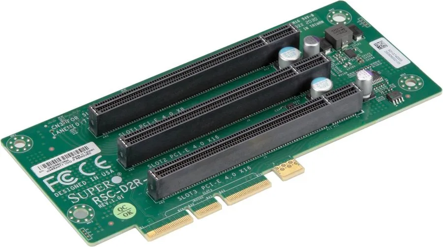 Райзер-плата Supermicro RSC-D2R-668G4 2U Riser Card 2x PCIe 4.0 x16 1x PCIe x8