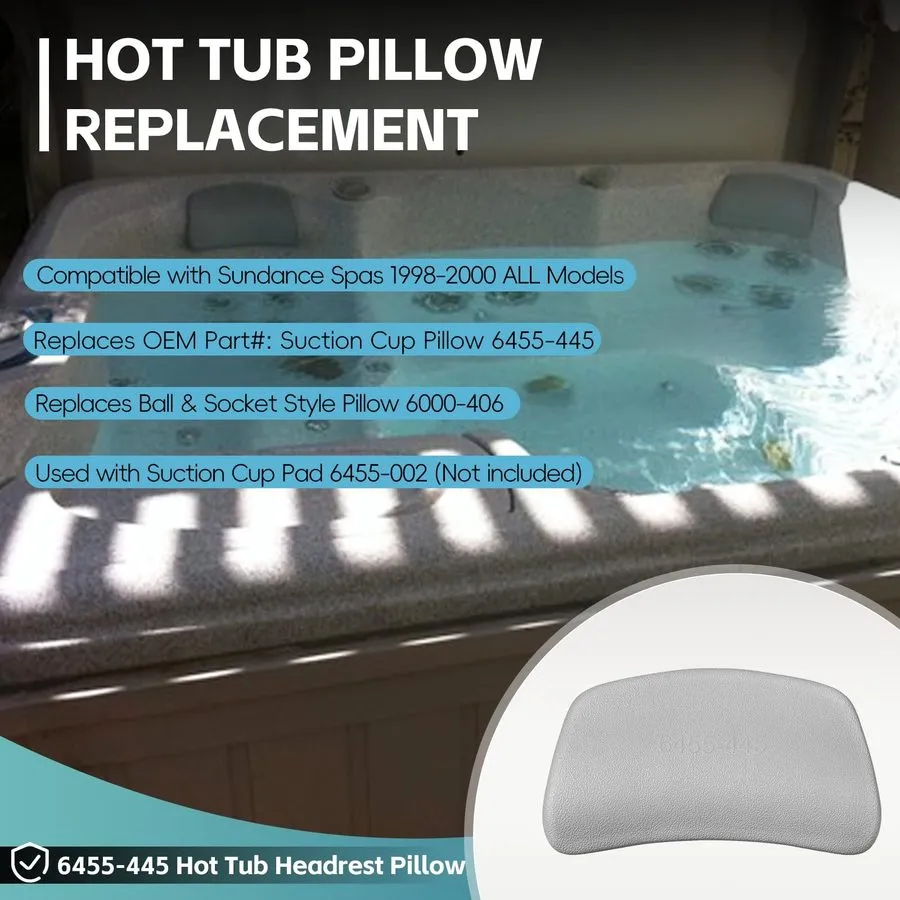Вакуумная присоска 6455-445 Hot Tub Headrest Pillow w/Suction Cup — фото лота 2