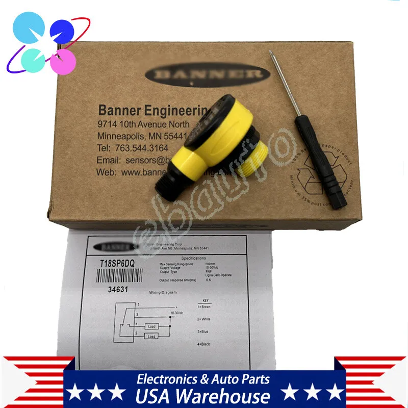 Фотоэлектрический датчик T18SP6DQ Photoelectric Switch Sensor PNP