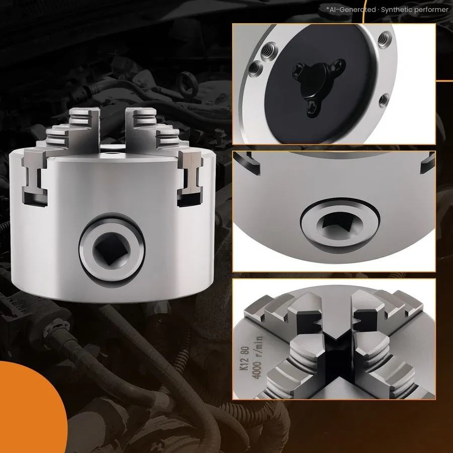 Режущий инструмент 4 Jaw Lathe Chuck K12-80 80mm Self Centering — фото лота 2